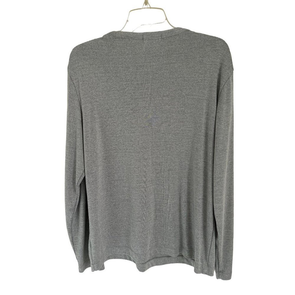 Men's Large Vince Sweatshirt Gray Long Sleeve Cotton Spandex Poly - Picture 4 of 10